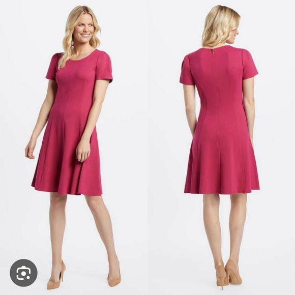 Draper James NWT deep berry A-Line dress 2x - Picture 1 of 6